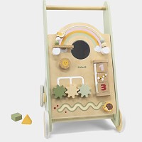 Baby Walker natur, Activity Walker Lauflernwagen aus Holz 1