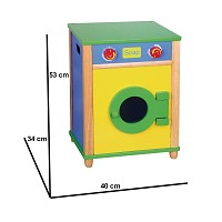 Waschmaschine Naturholz Kinderküche