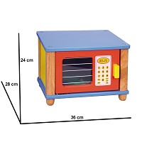 Mikrowelle aus Naturholz Kinderküche