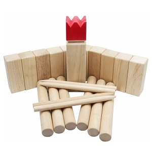 Kubb Spiel Wurfspiel Rasenschach Spielzeug Outdoor Schach Holzspiel