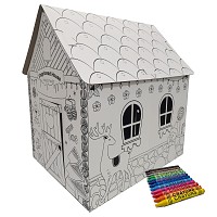 Malhaus Lebkuchen Kartonhaus Spielhaus zum Bemalen