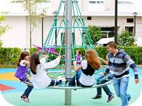 Großes Kletterkarussell für 4 Kinder Kletterkarussell